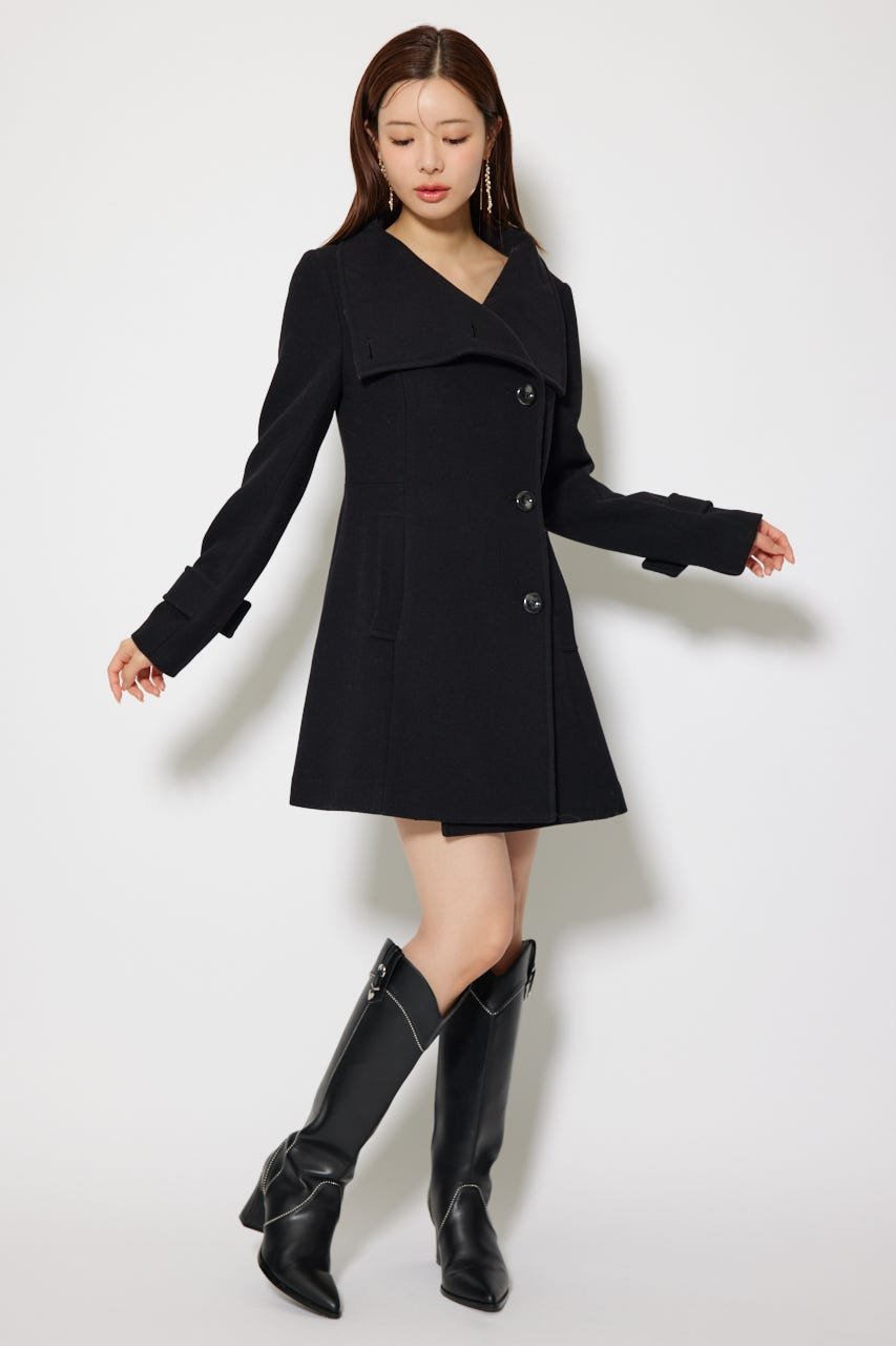 rienda｜25オーバーネックシンデレララインミニコート | Rakuten