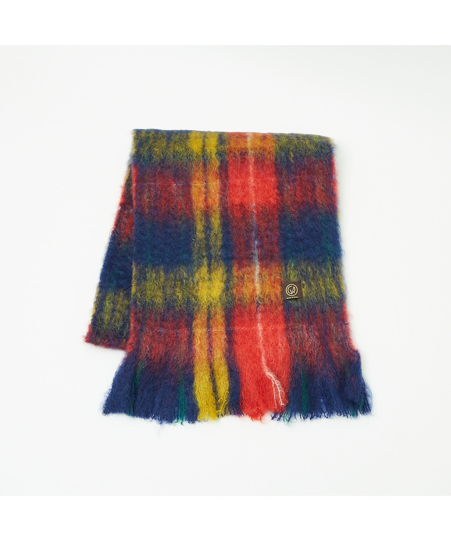 ABAHOUSE｜【MANTAS EZCARAY】シャギーモヘア マフラー TARTAN / ボリ