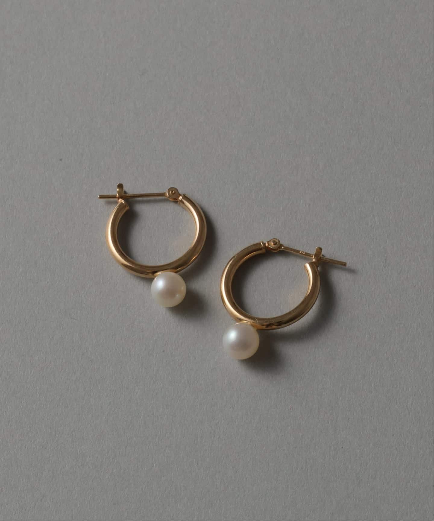 Spick & Span｜《WEB限定予約》パールフープピアスL K10(両耳