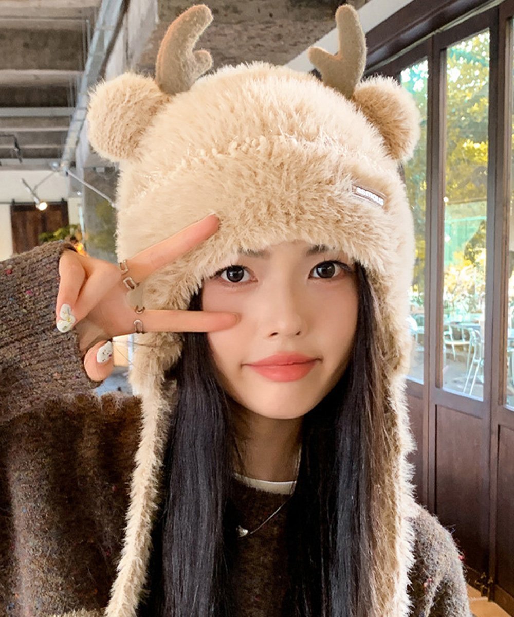 miniministore｜ニット帽 鹿角 くま耳 レディース 秋冬 | Rakuten