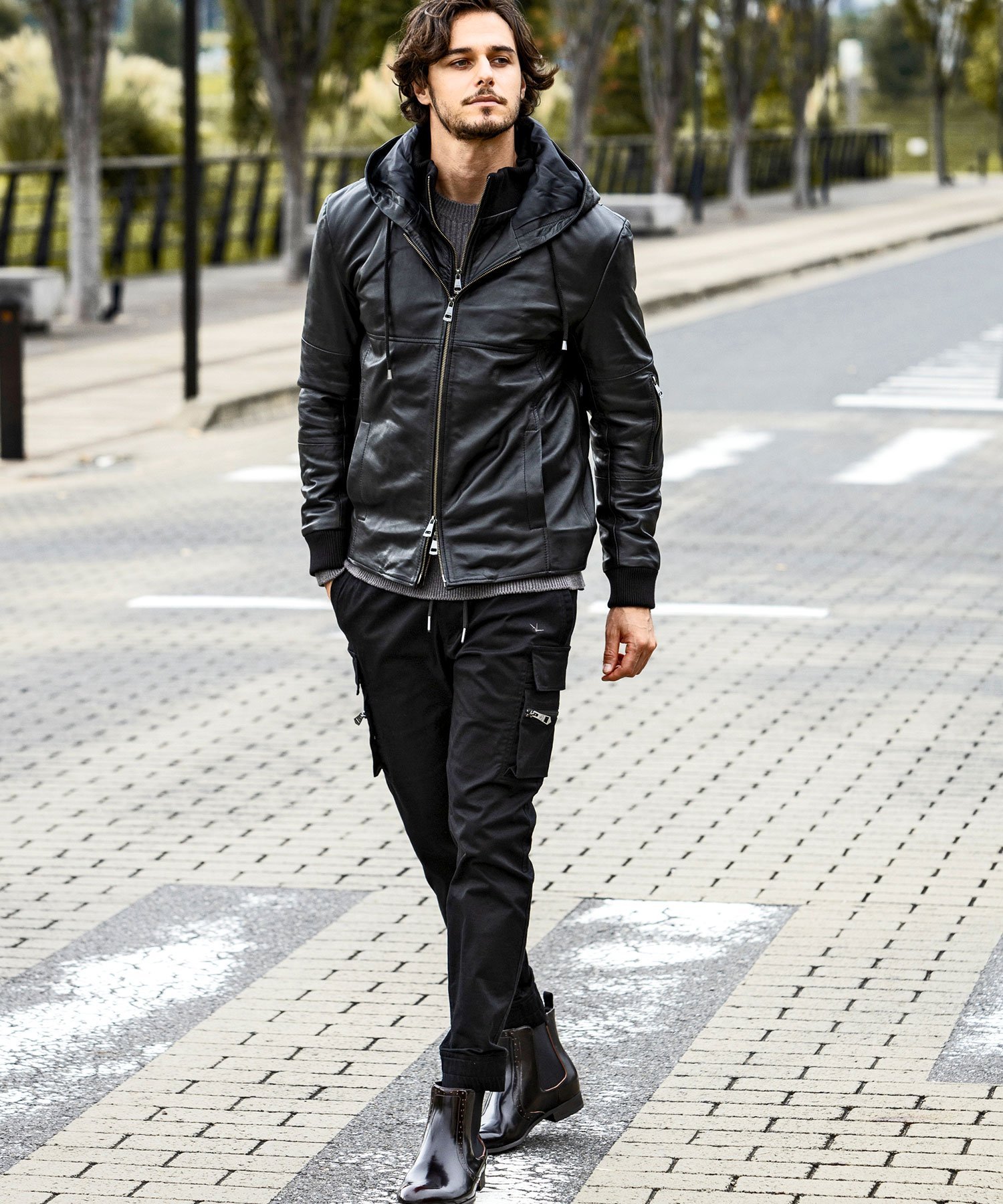 SHIFFON｜(M)AKM Contemporary/ASO-22004W レイヤードシープレザー中綿