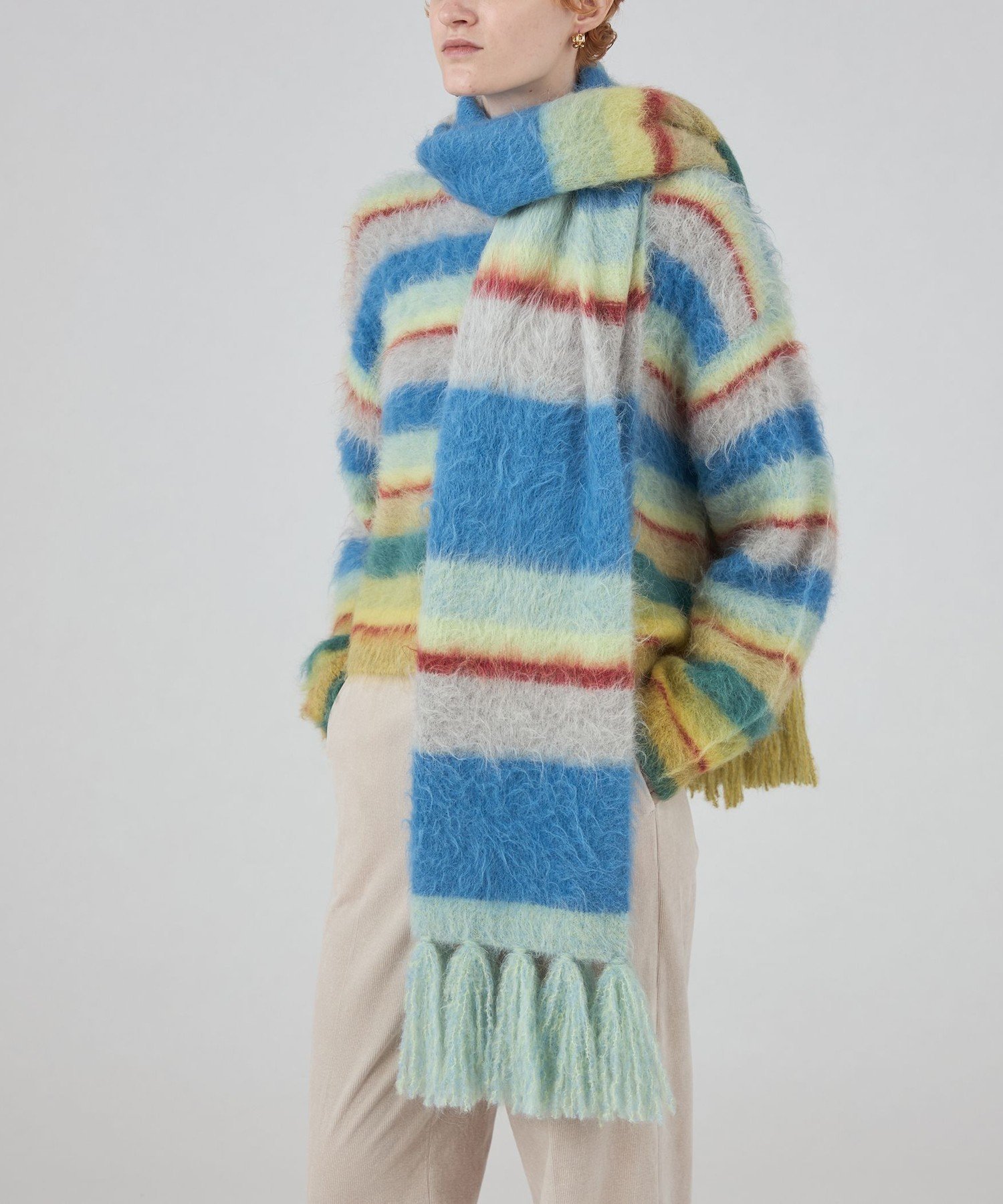 TOMORROWLAND｜ディップダイボーダー ストール | Rakuten Fashion(楽天