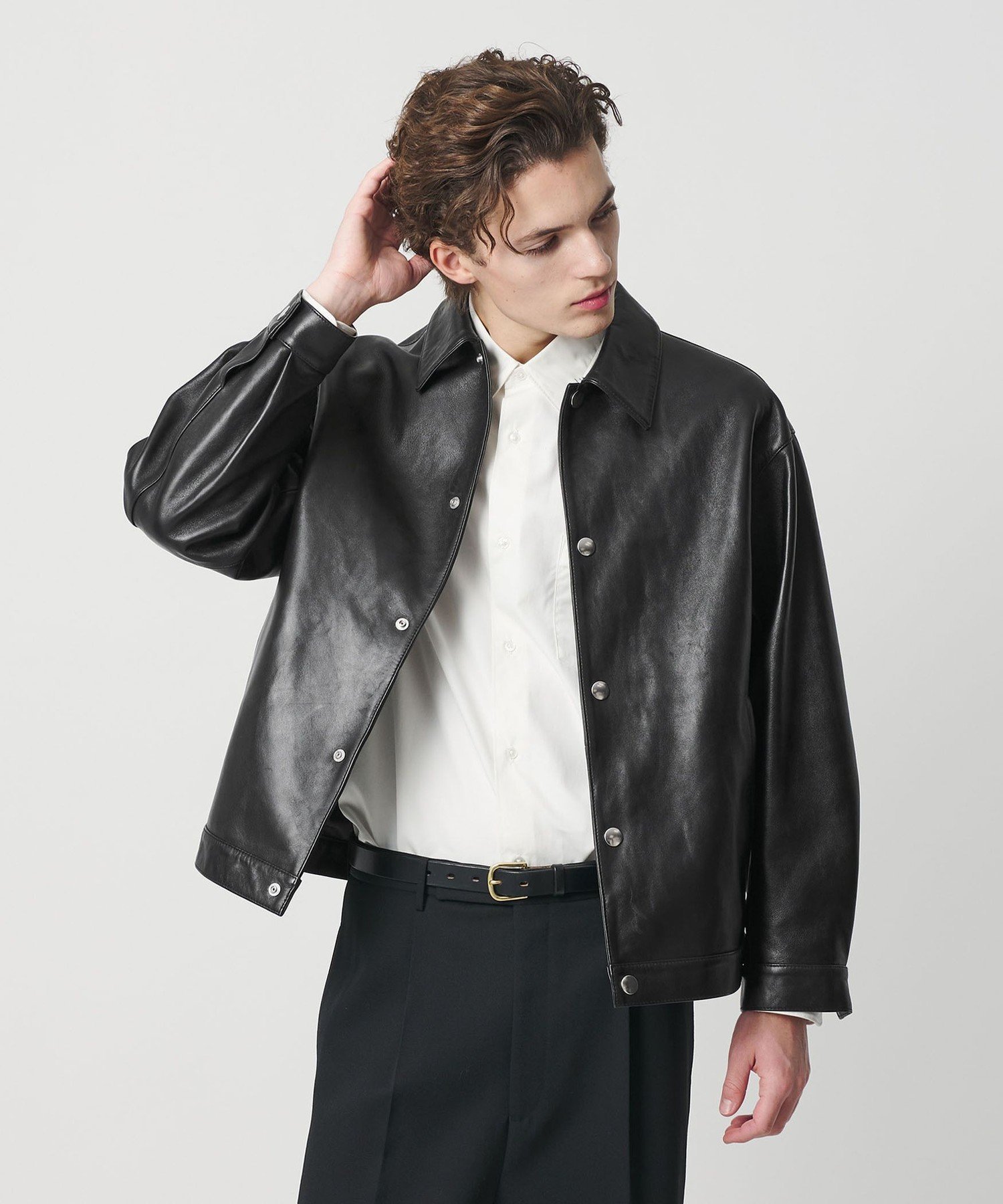 BEAUTY&YOUTH ブラックレザージャケット L BEAUTY&YOUTH UNITED ARROWS