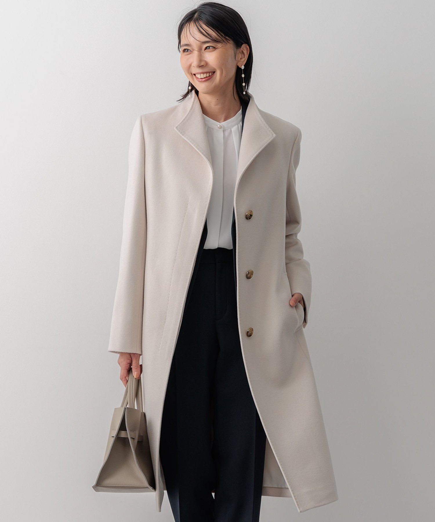 23区｜ウールカシミヤビーバー スタンドカラー コート | Rakuten