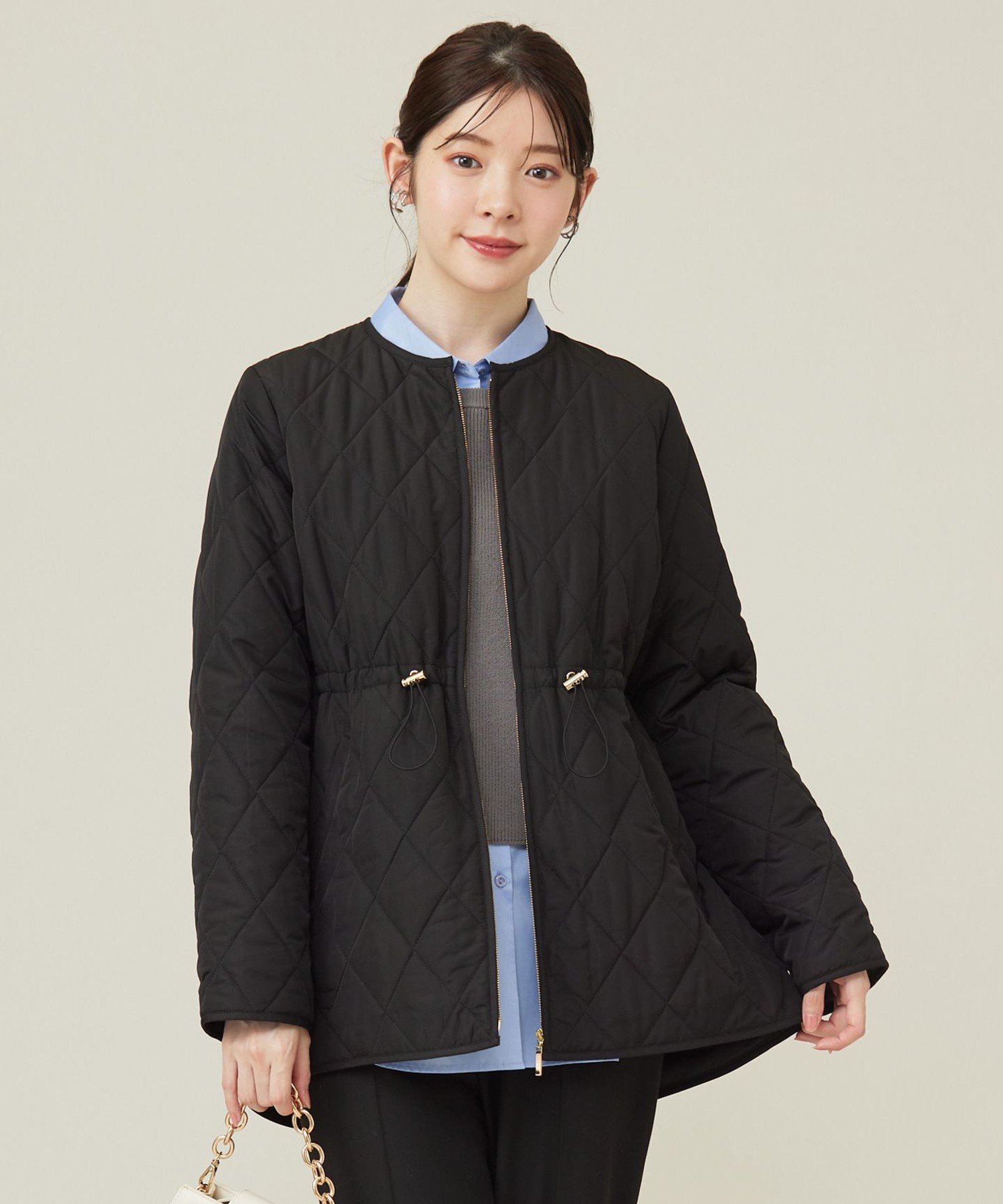 ソソミズキルティングアウター逃げ水あむM ソソミズキルティング