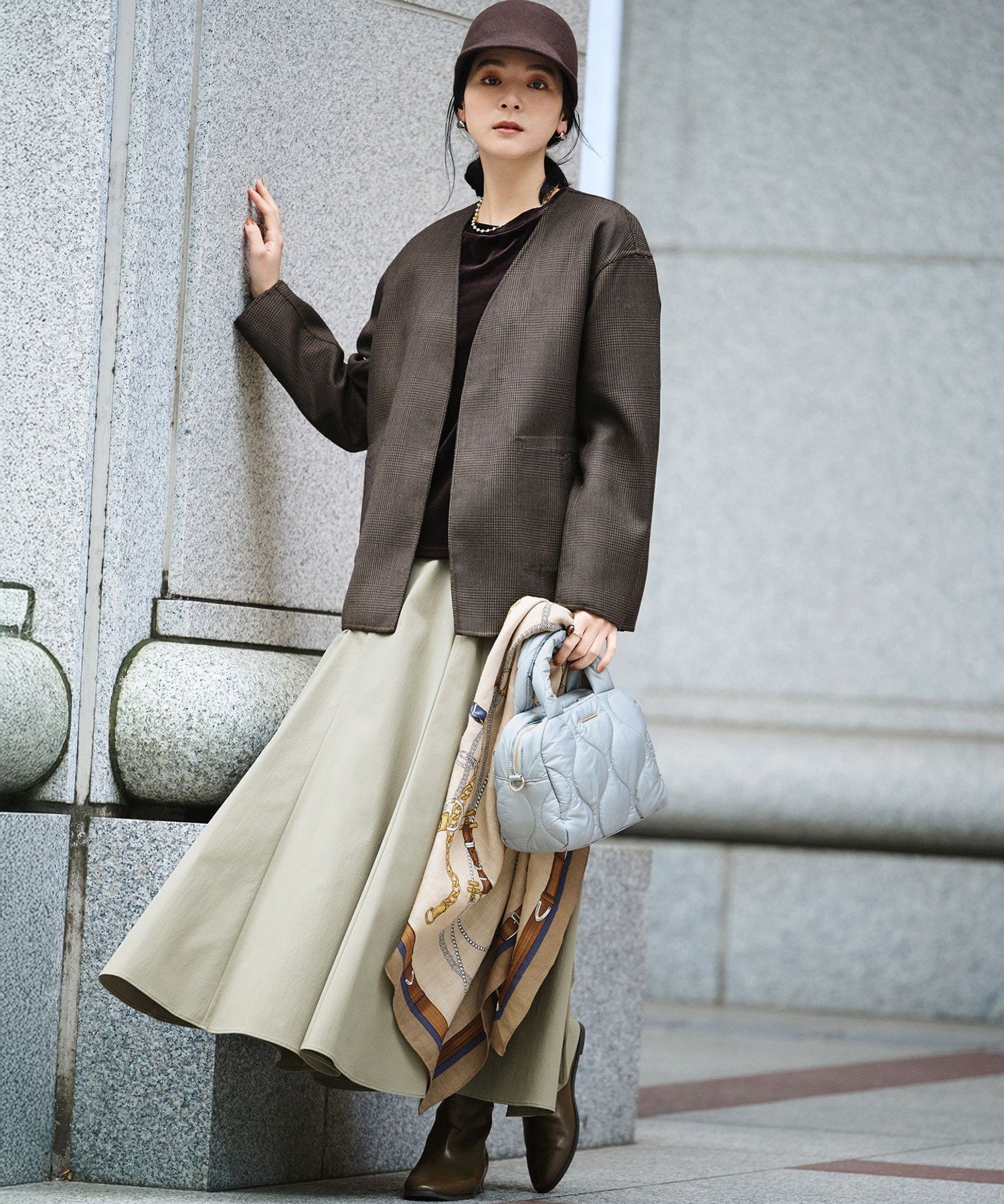 23区｜【好評につき追加/Oggi・LEE掲載】ウール カシミヤ ストール