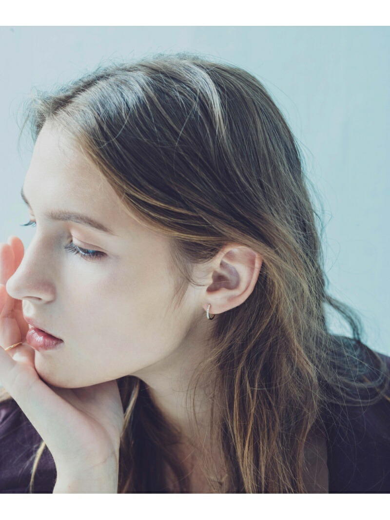 ete｜K18YG ダイヤモンド フープ ピアス | Rakuten Fashion(楽天