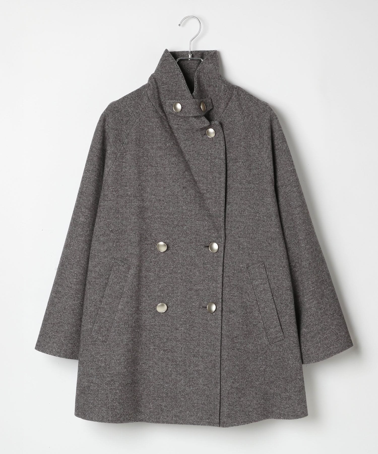 GLOBAL WORK｜軽やかストレッチ襟2WAYミドルコート/499658 | Rakuten