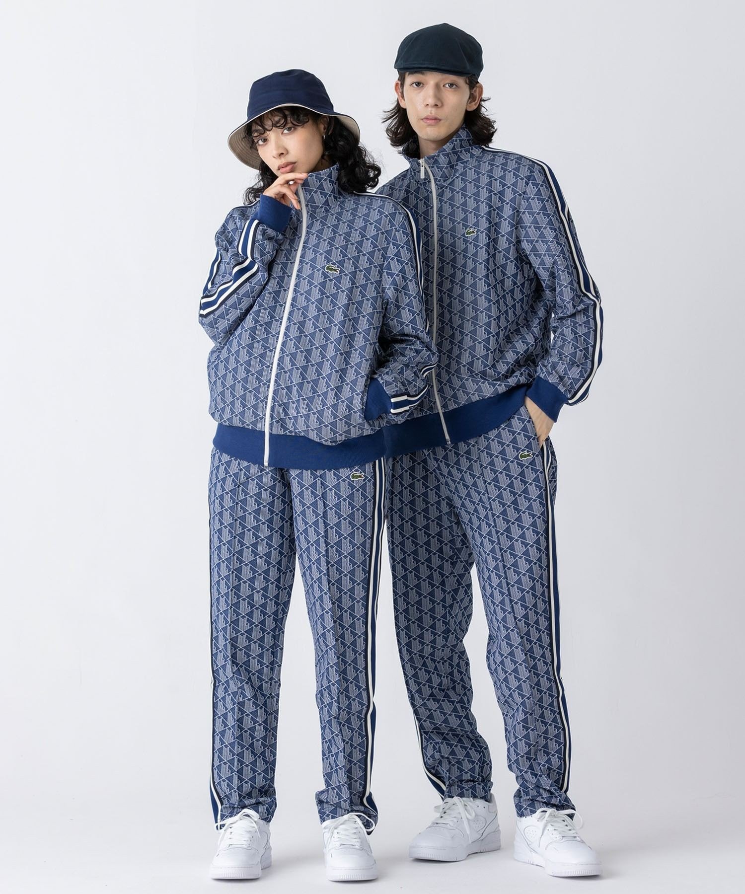 LACOSTE｜モノグラムジャカードトラックジャケット 【セットアップ対応