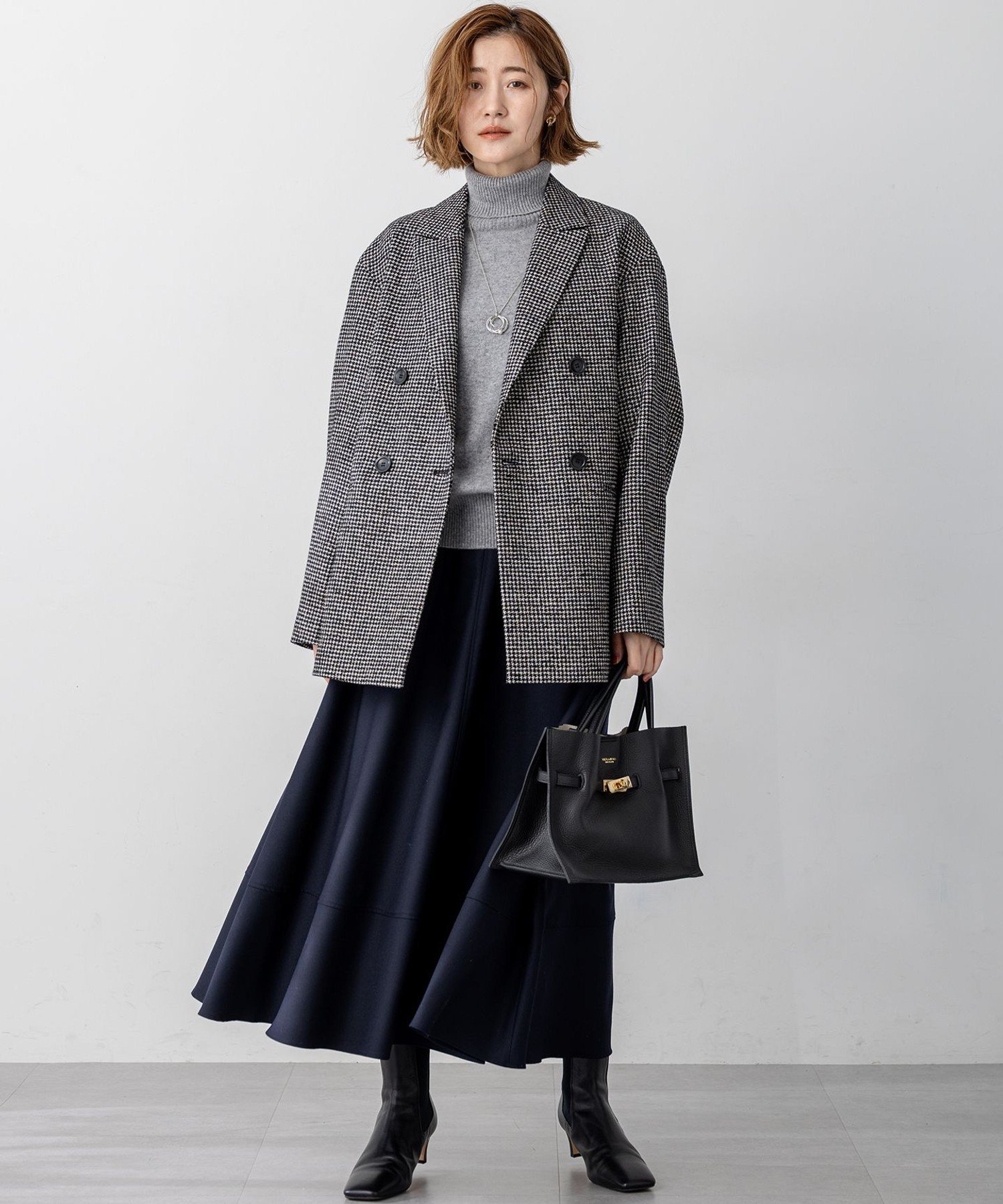 23区｜【見上愛さん着用/VERY12月号掲載】ループミックスツイード