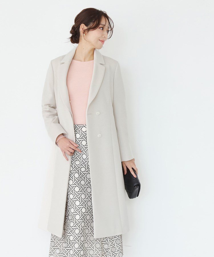 COUP DE CHANCE｜【日本製/フォックスファー/カシミヤ混】ファー付