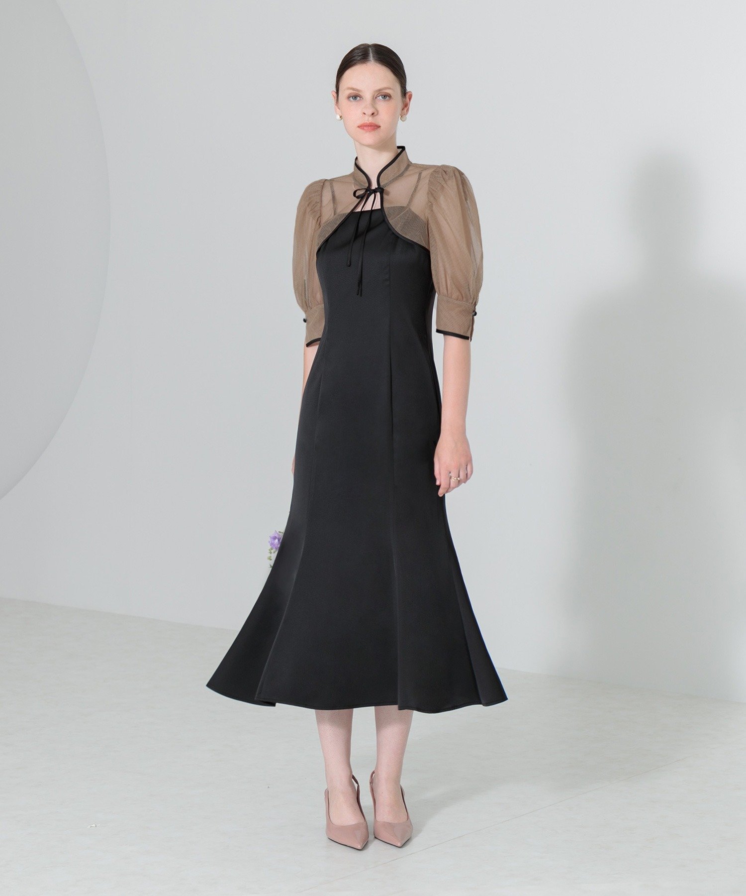 Leja｜LEJA-ショートボレロマーメイドワンピースセットアップロング