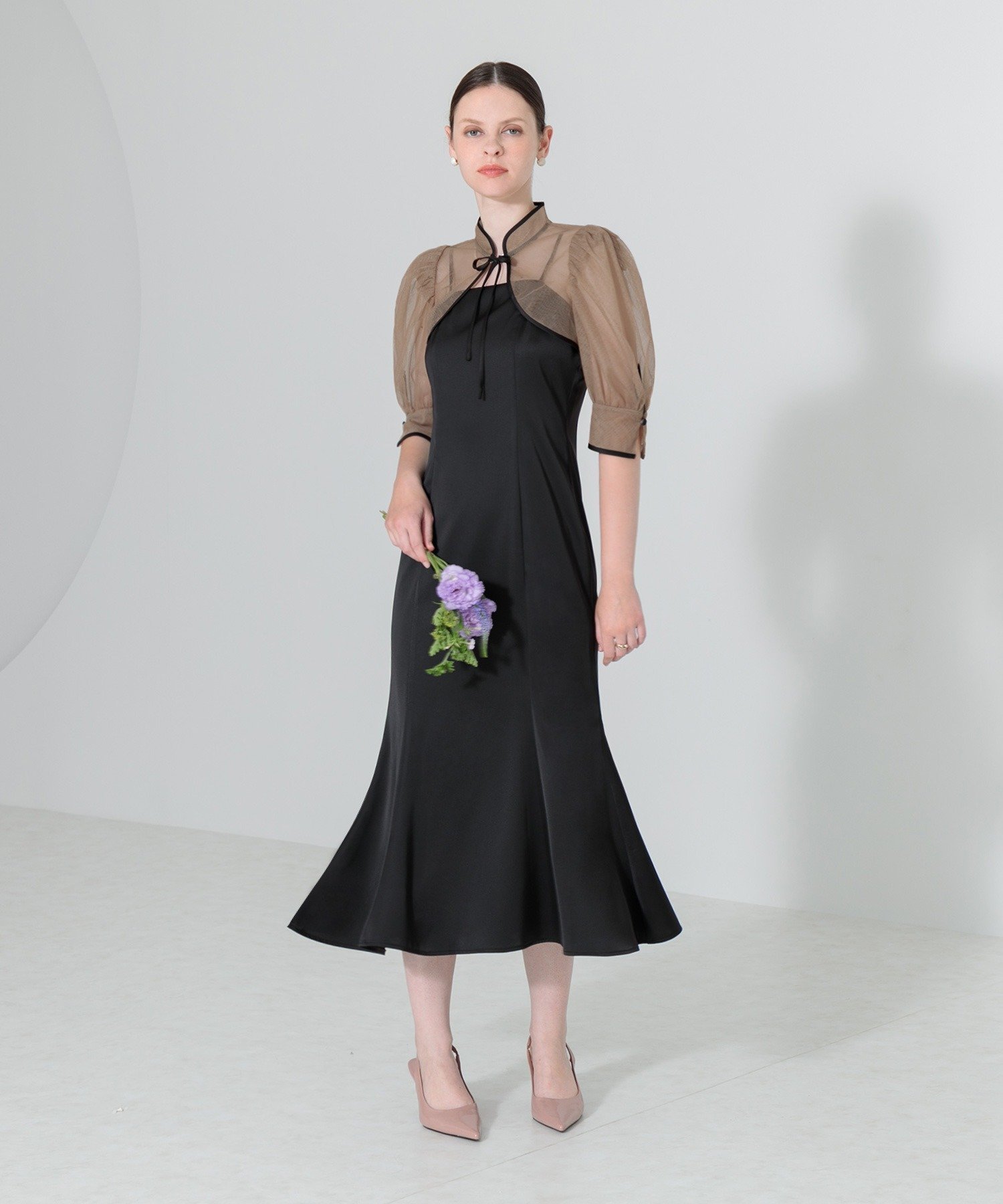 Leja｜LEJA-ショートボレロマーメイドワンピースセットアップロング