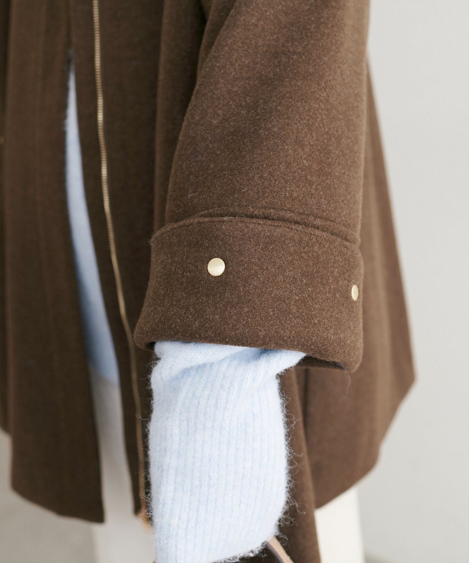 〈osono〉２WAYノーカラーコート【モカ】 セール】〈osono〉2WAYノーカラーコート（ノーカラーコート