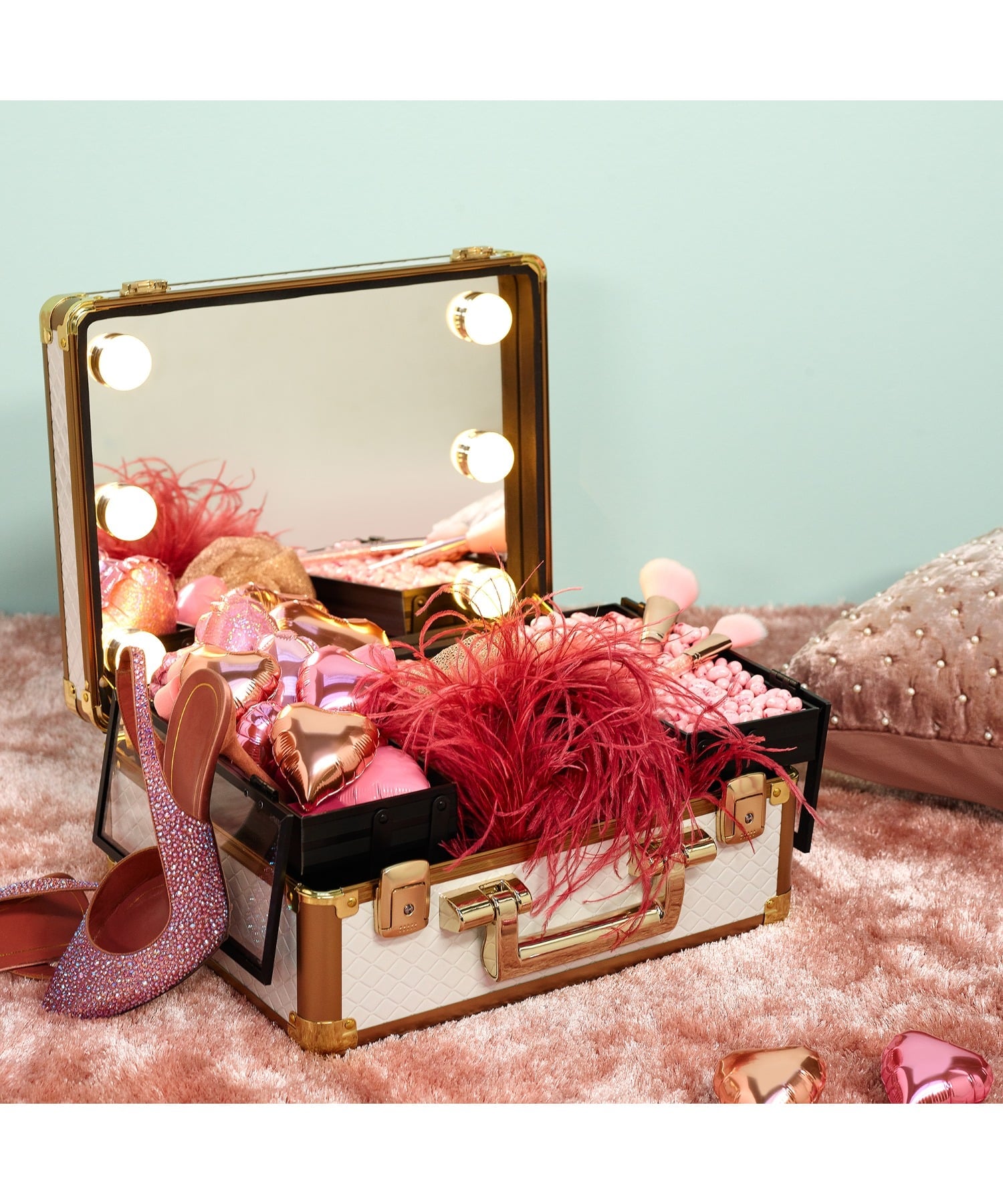 Francfranc ドレッサー ヴァリーズ ハリウッドボックス L コッパー