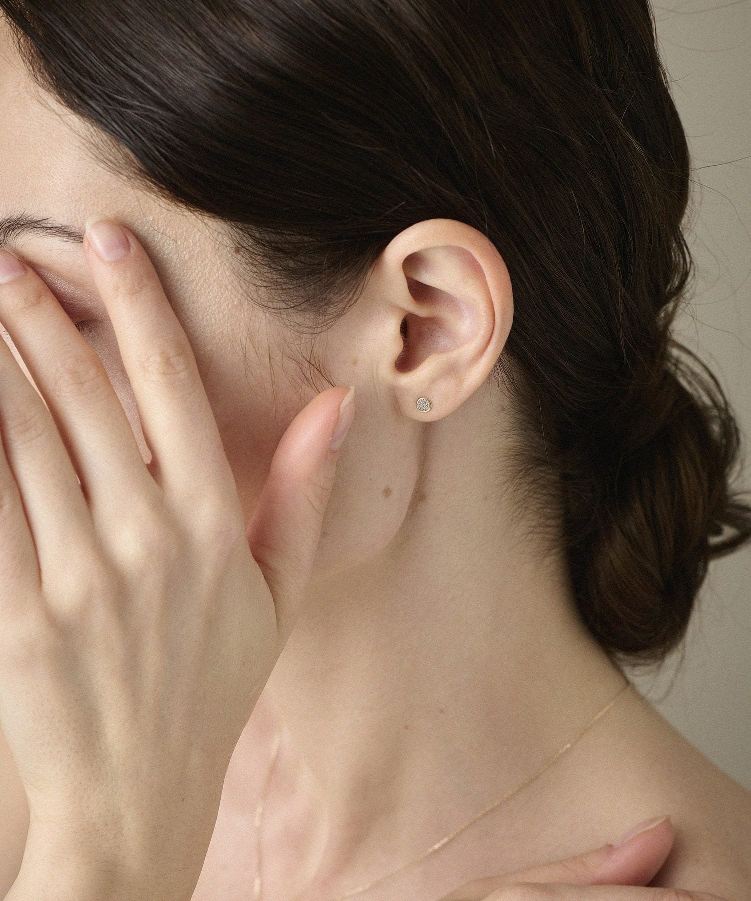 ete｜K10YG ブリリアント ブラウンダイヤモンド ピアス | Rakuten