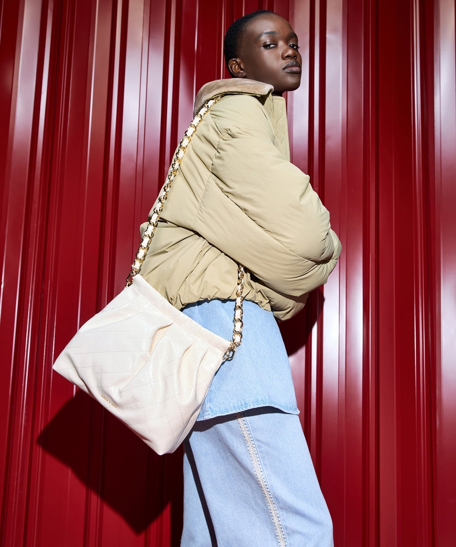 CHARLES & KEITH｜Duo ドゥオ ブレードチェーンハンドルホーボーバッグ