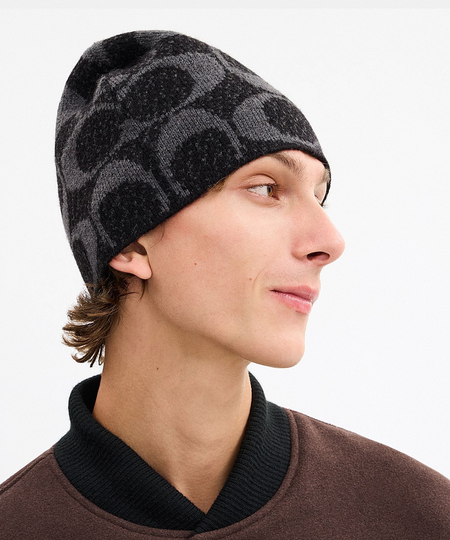 COACH｜【公式】マキシ シグネチャー ニット ビーニー | Rakuten