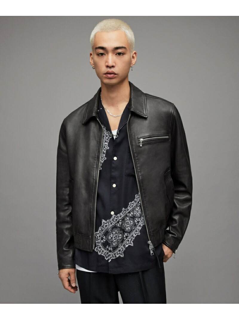 楽天市場】【SALE／60%OFF】ALLSAINTS (M)Gino Leather Jacket オール