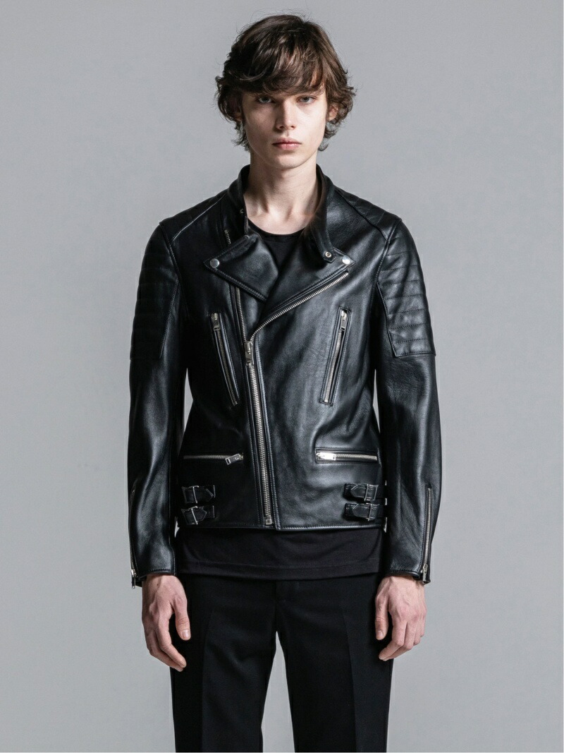 楽天市場】LITHIUM HOMME LAMB LEATHER BIKER JACKET リチウム