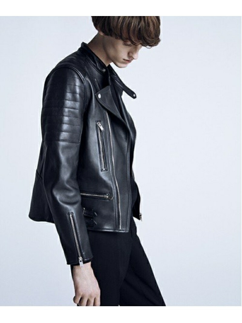 LITHIUM HOMME レザーシングルライダースジャケット