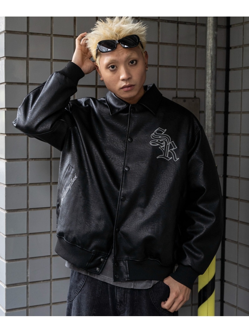 楽天市場】WEGO MEN'S エコレザーグラフィックジャケット ウィゴー