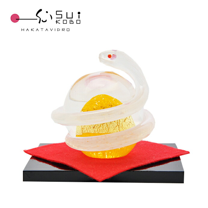 楽天市場】白蛇 置物 かわいい ガラス細工 おしゃれ インテリア 蛇 金