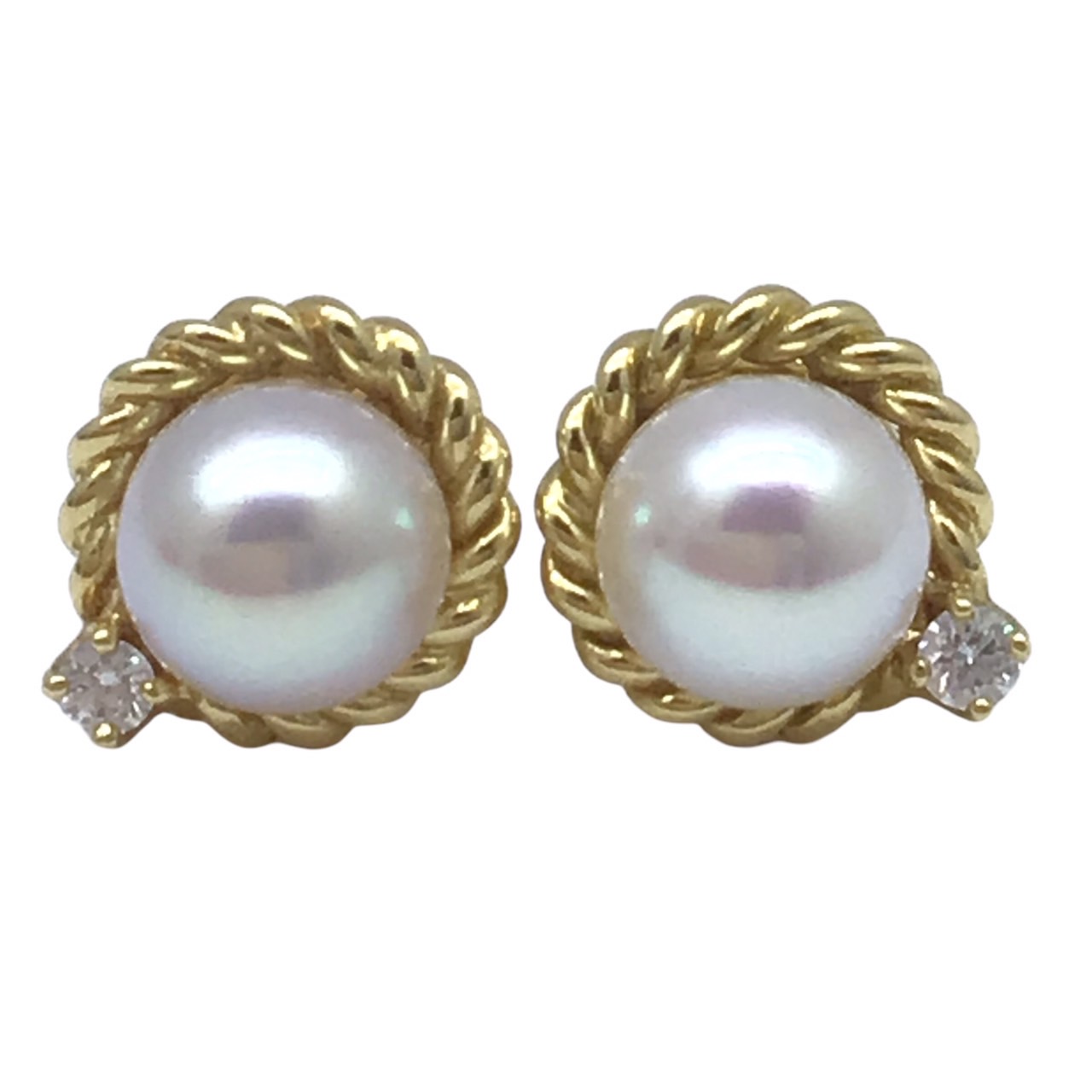 楽天市場】【中古】MIKIMOTO ミキモト パールピアス PE-864MK K18YG 本