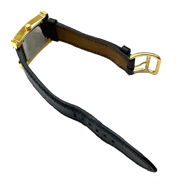 楽天市場】【中古】HERMES エルメス Hウォッチ クォーツ ゴールド 革