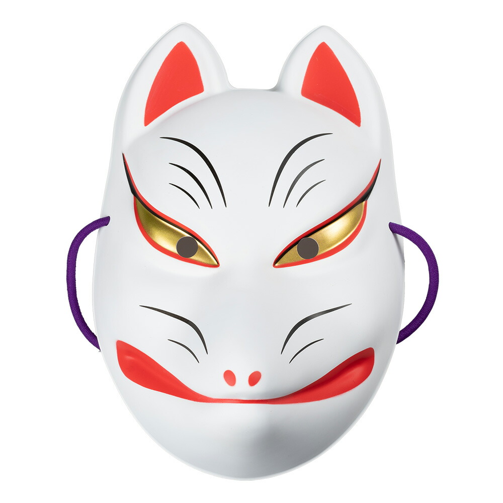 手作り木彫り狐面(お祭り用品)