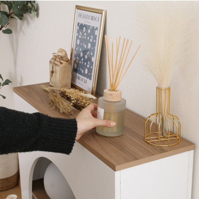 楽天市場】マントルピース 収納 おしゃれ オープンラック 幅80 韓国