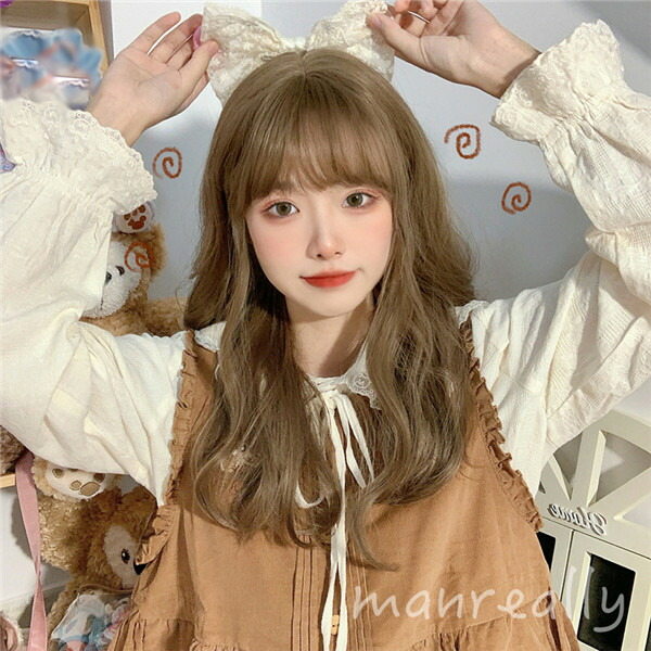 楽天市場】フルウィッグ ロング JK 自然 ウィッグ lolita 可愛い