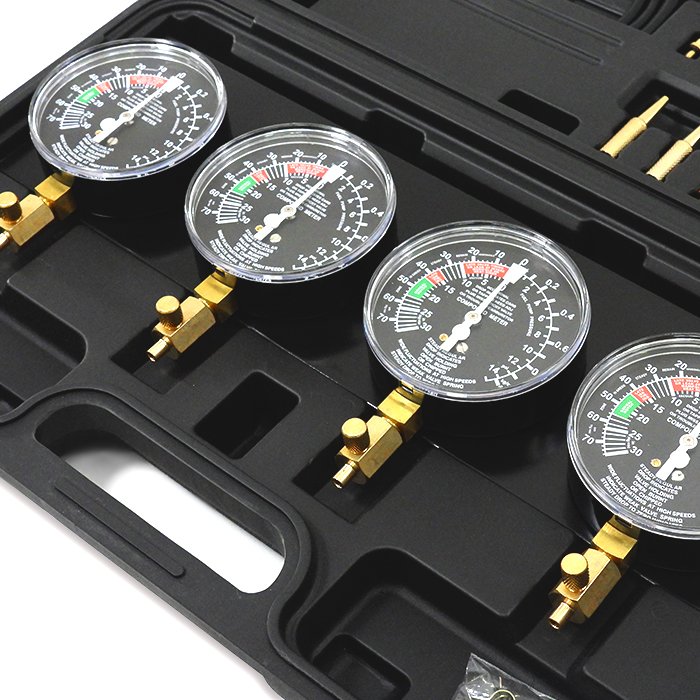 楽天市場】4連 バキュームゲージ セット メーター メンテナンス 工具