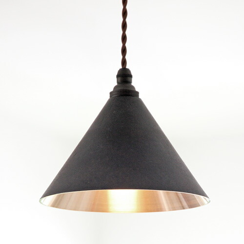 楽天市場】FUTAGAMI真鍮のペンダントランプ鋳肌・円錐 削り出し仕上げ