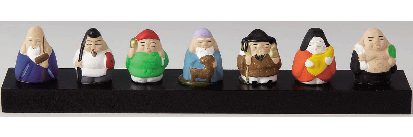 備前焼 七福神 置物 オブジェ インテリア 縁起物 招福 ses-s214-g-p4.jpg