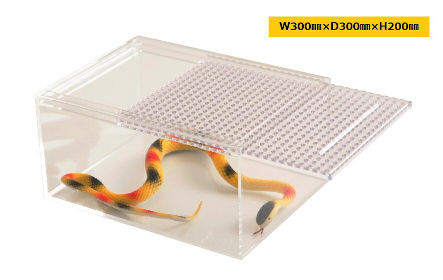 4個セット 爬虫類飼育 クリアアクリルケージ 30×20×15 4個セット