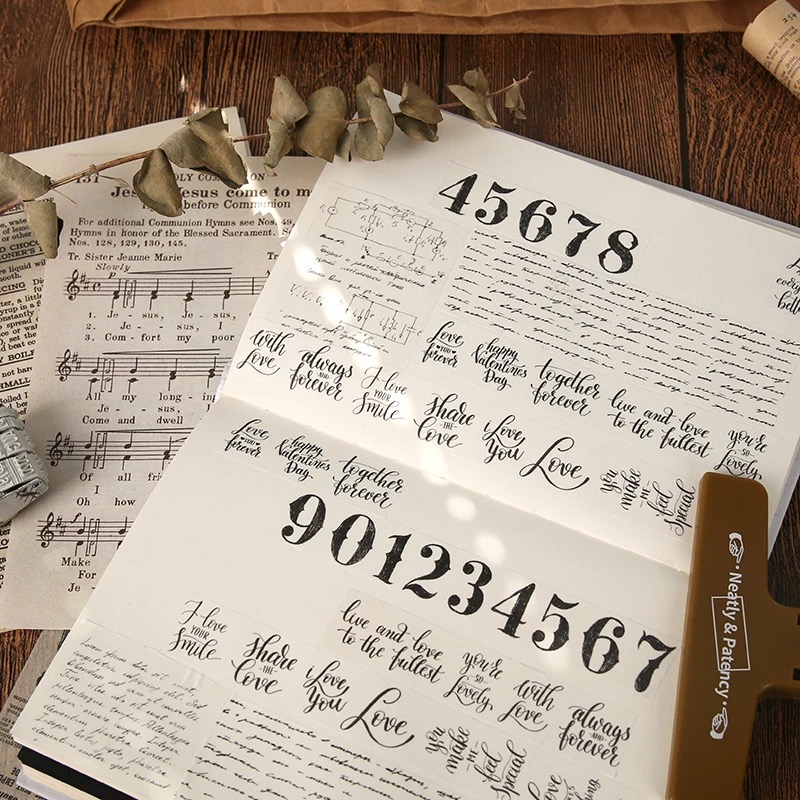 楽天市場】海外製 マスキングテープ セット☆ 8m 英字 (m4) 新聞