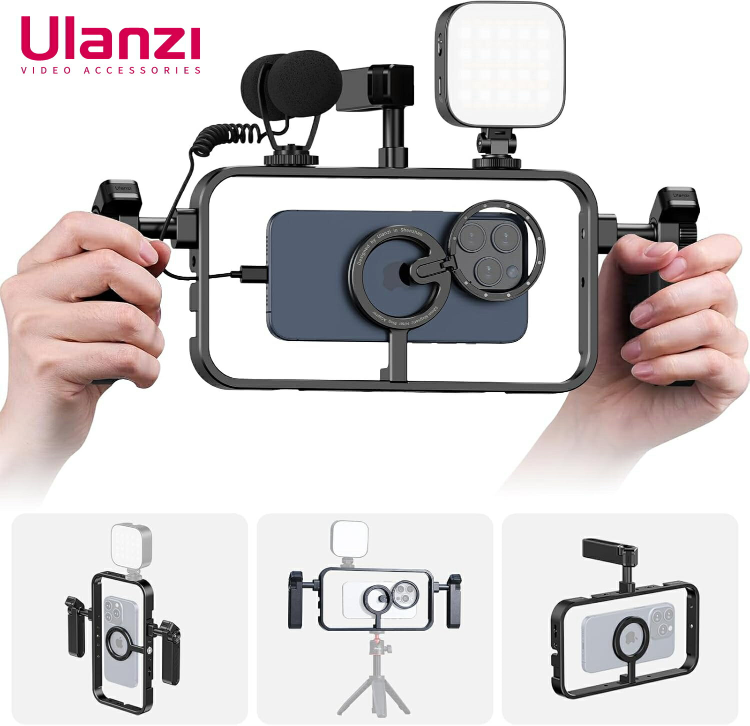 楽天市場】Ulanzi Magsafe対応ケージリグ スマホビデオリグ