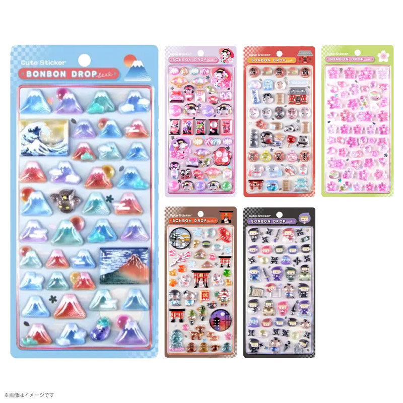 クーリア ボンボンドロップシール 和柄