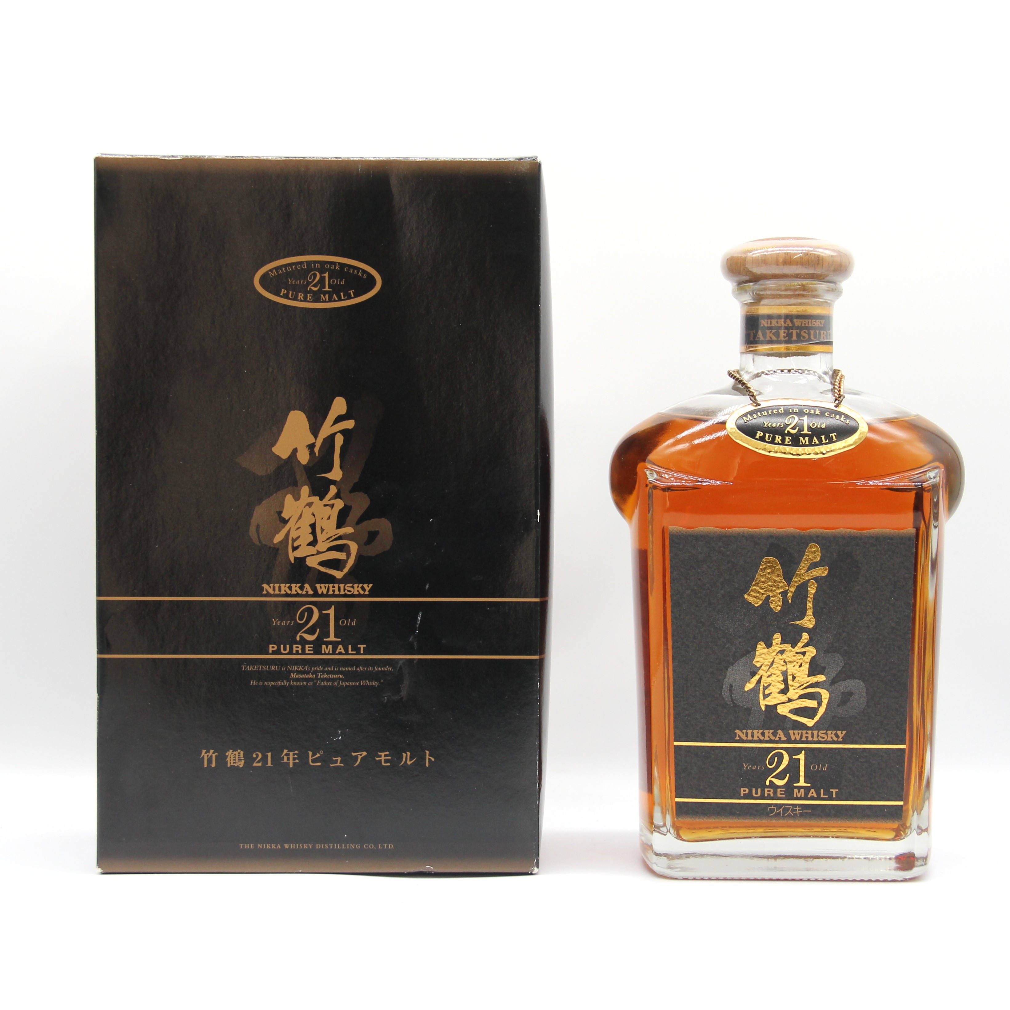 楽天市場】ニッカ ウイスキー ピュアモルト 竹鶴21年 角瓶 43% 700ml