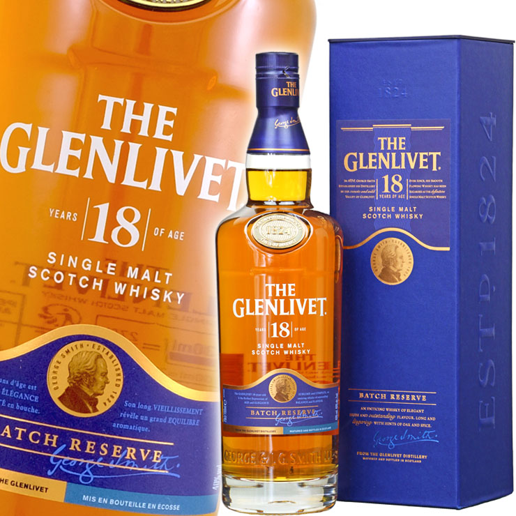 楽天市場】ザ・グレンリベット 18年 バッチリザーブ 700ml 40度 並行品