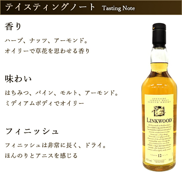 楽天市場】リンクウッド 12年 UD 花と動物シリーズ (Linkwood 12 Year