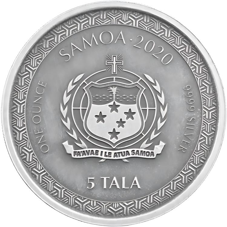 楽天市場】2020 1オンス アンティーク サモア シルバー 桃太郎と鬼の