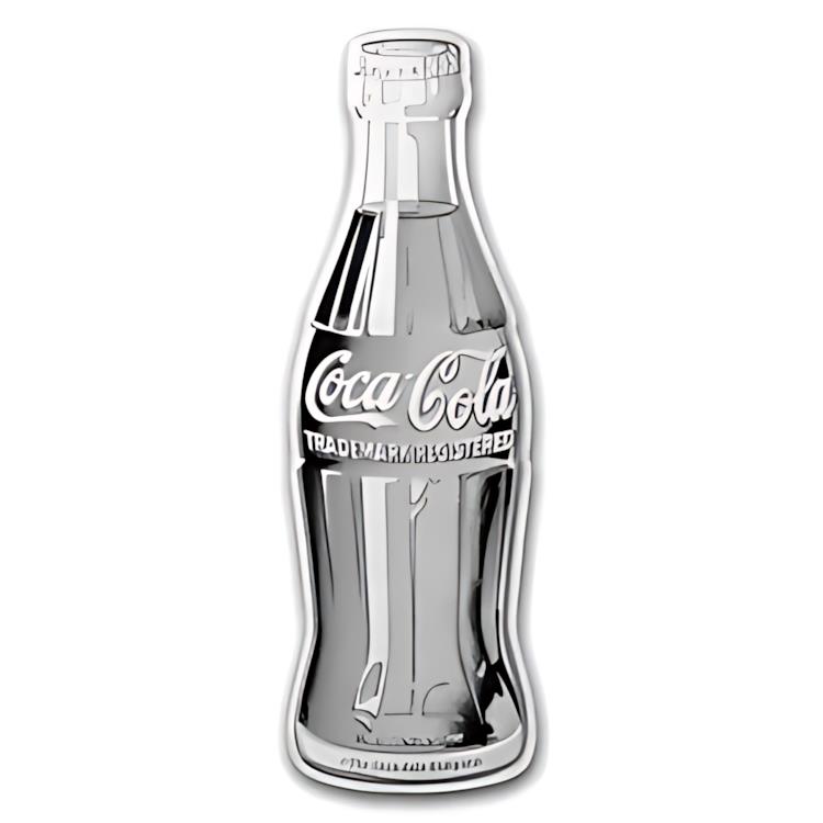 楽天市場】コカ・コーラ? ヴィンテージ 1 オンス シルバーカラーボトル