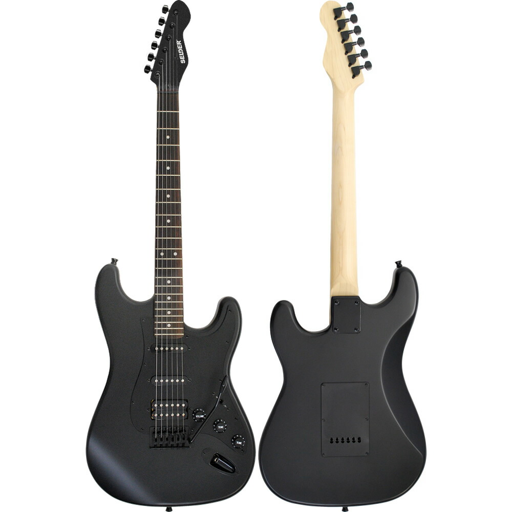 最安値 SELDER セルダー エレキギター ストラトキャスター 黒 初心者