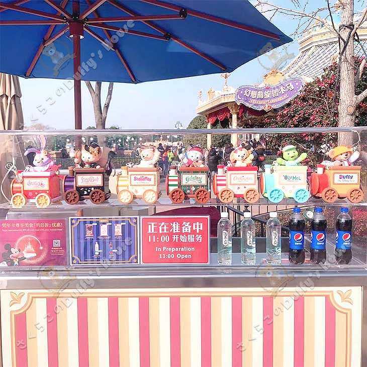 ✨新品 上海ディズニー ジェラトーニ ライト 電池式 汽車 ポップコーン