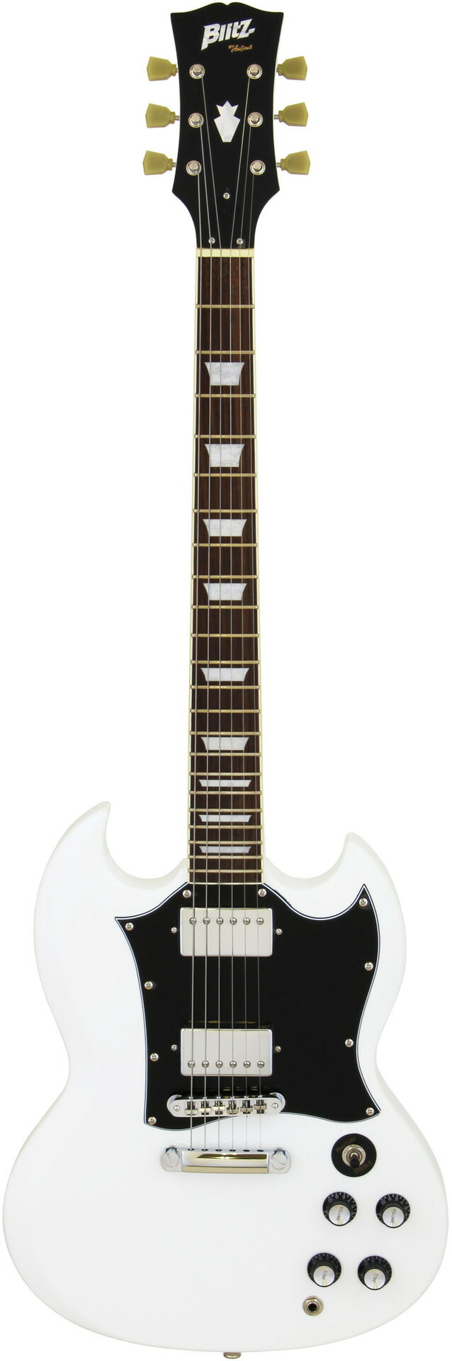 楽天市場】BLITZ by ARIA BSG-STD WH(White) SGタイプ エレキギター