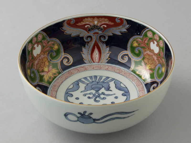 楽天市場】菓子鉢 大鉢 有田焼 古伊万里草花紋 盛鉢（径24cm） Y116-W