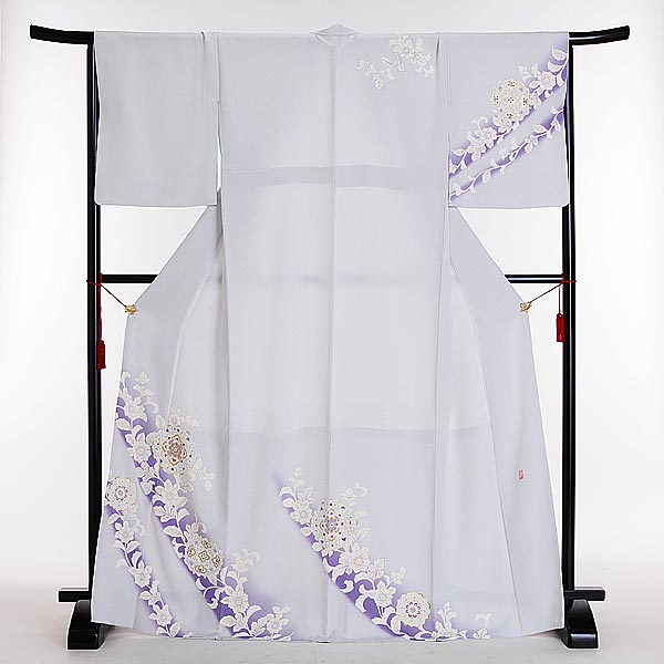 訪問着 単品 a196a 正絹 入学式 結婚式 七五三 お宮参り 訪問着 単品