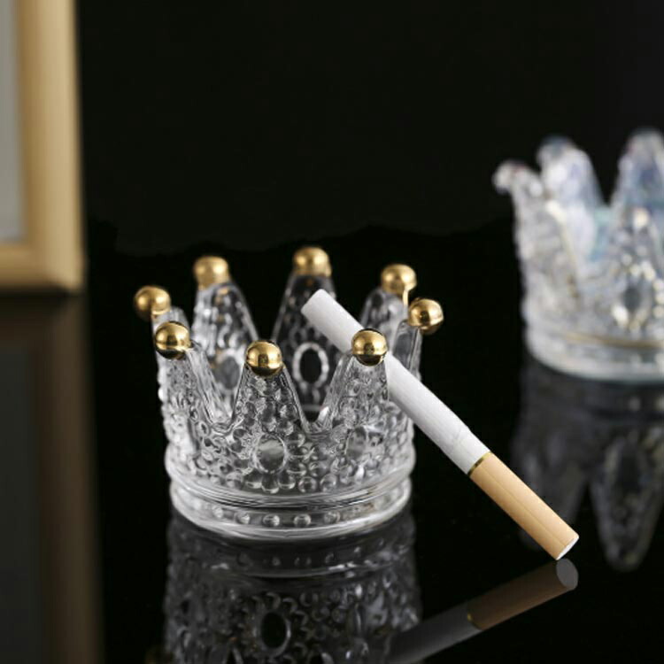 楽天市場】灰皿 王冠 アクセサリー トレイ トレー クリスタル ガラス